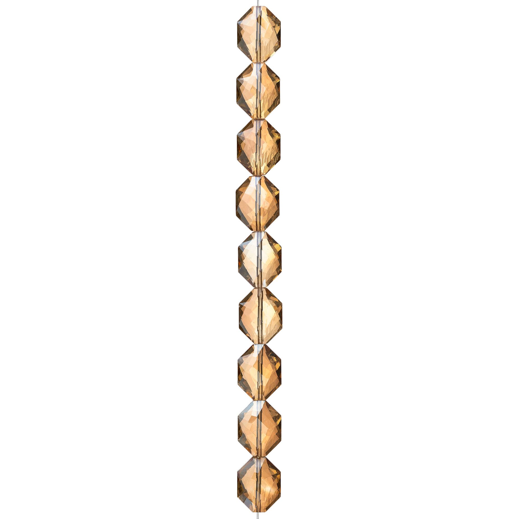 Amber Oval Glass Beads, 18mm by Bead Landing™